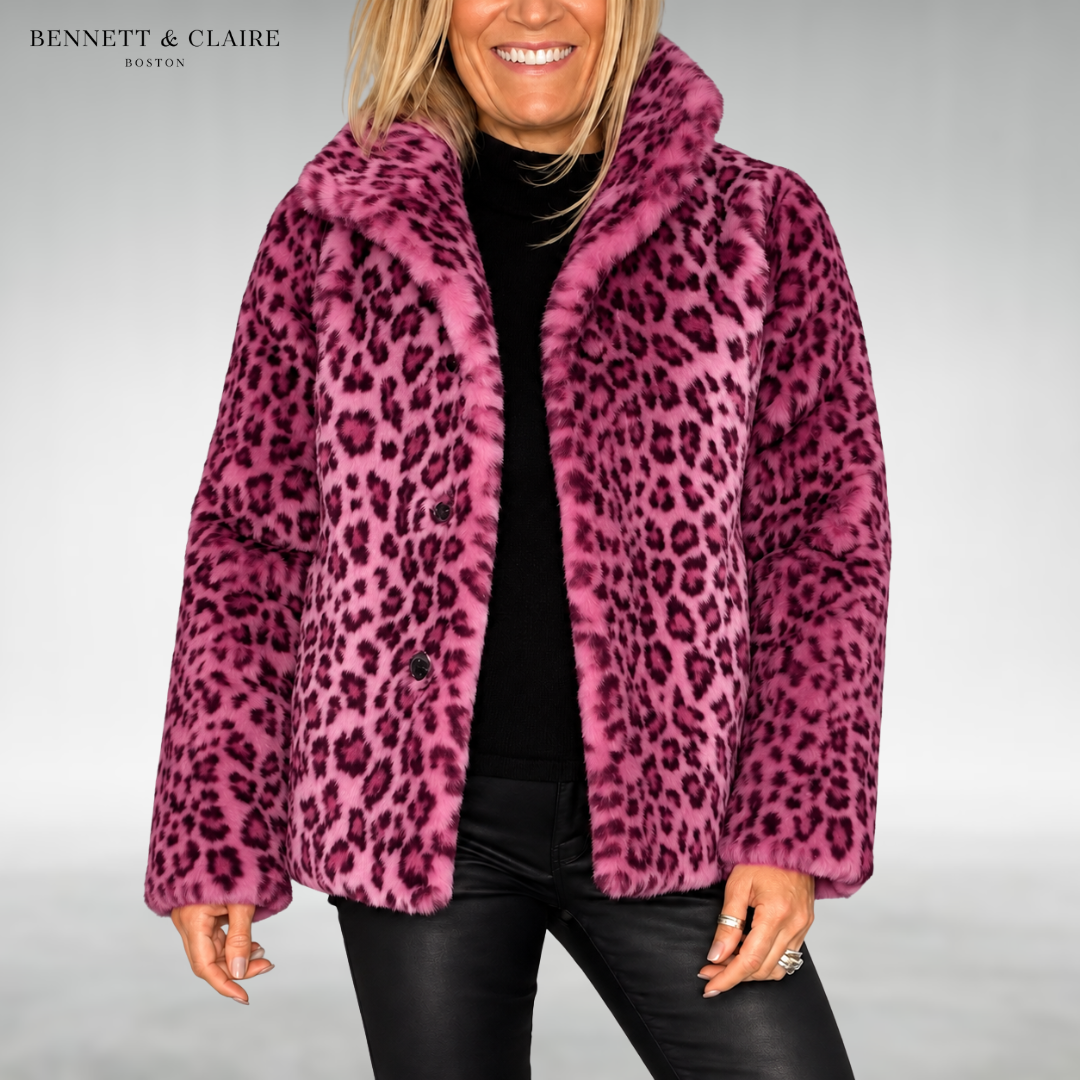 Allison Plush Leopard Coat