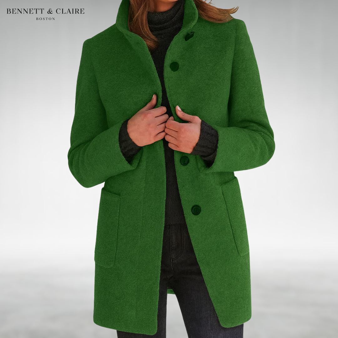 Michelle™ Stand Collar Wool Coat