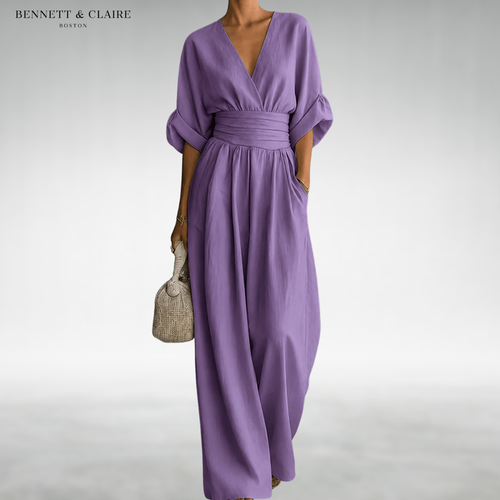 Freda™ Elegant Belted Jumpsuit