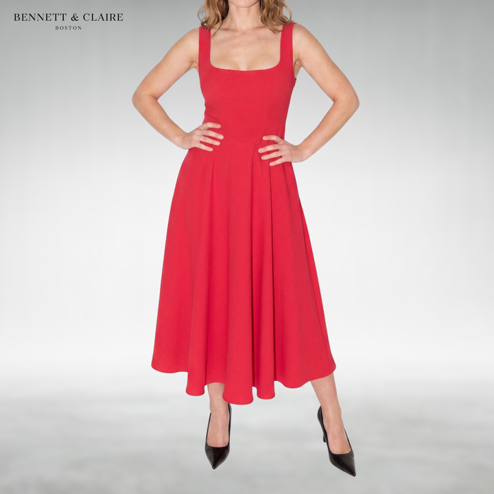 Clarissa™ Elegant Midi Dress