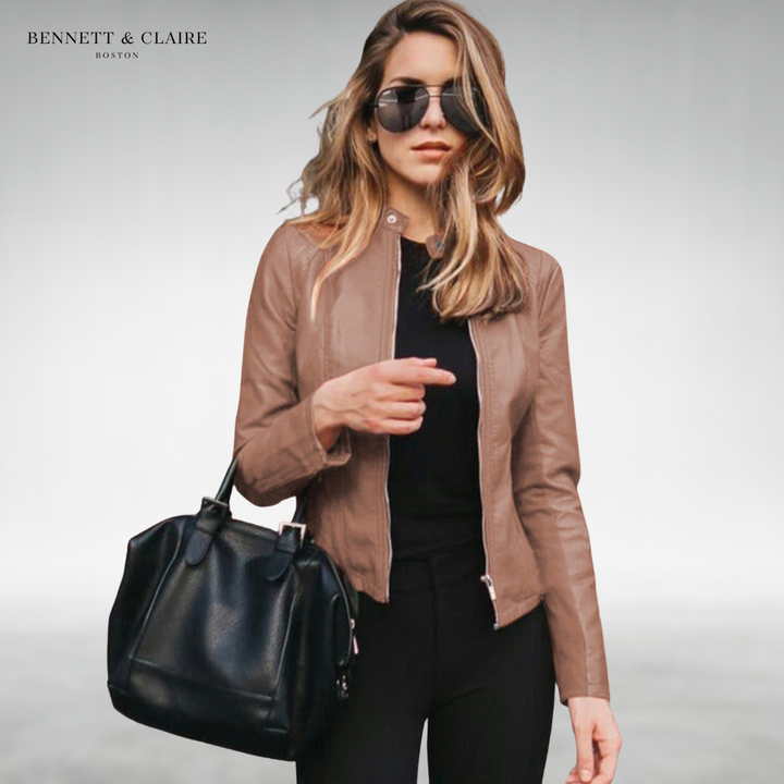 Skye™ Stylish Leather Jacket