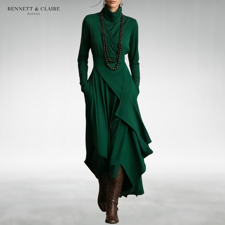 Celestra™ Turtleneck Maxi Dress