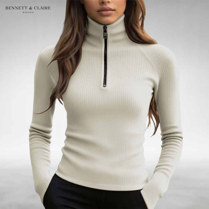 Jessie™ Cozy Zip-Neck Sweater