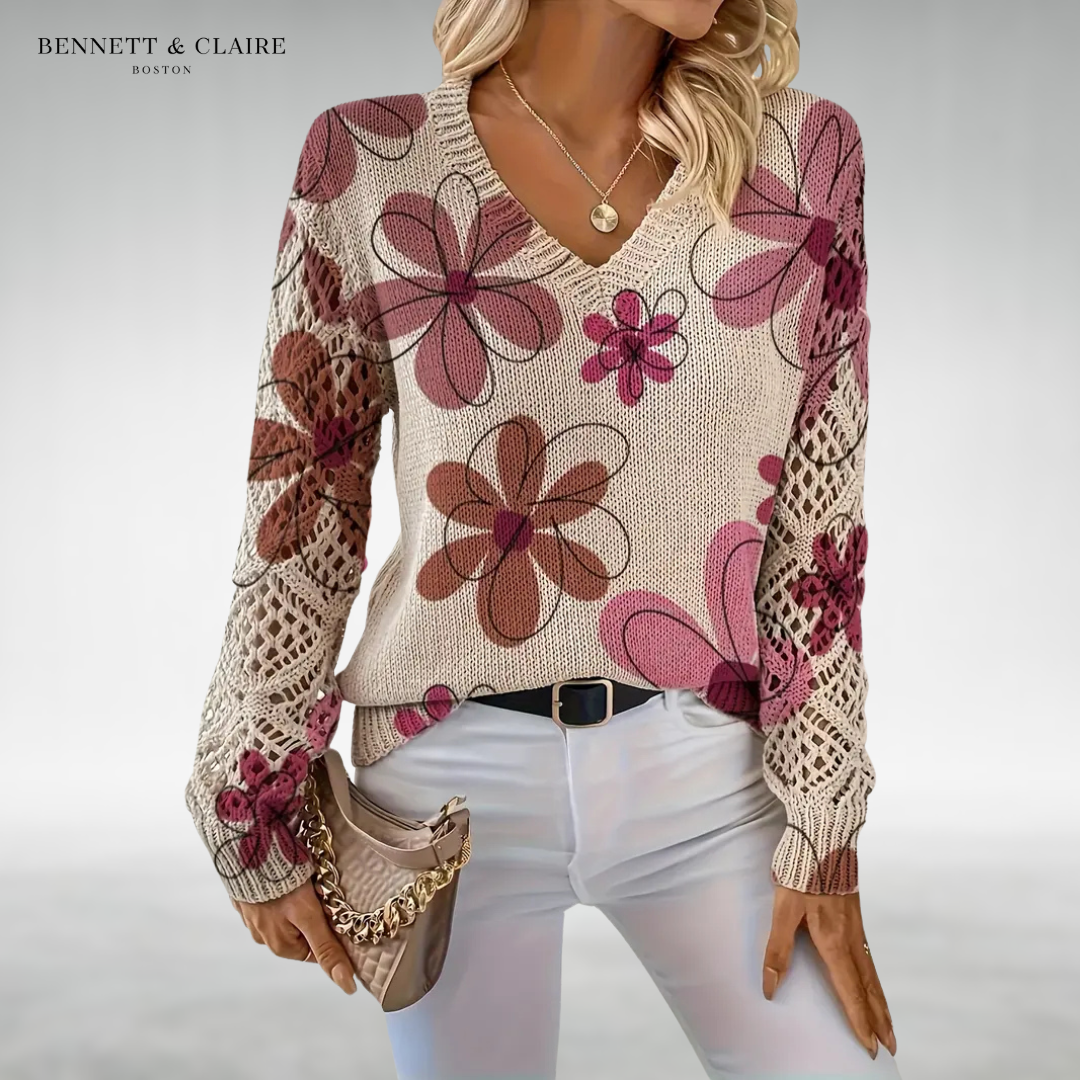 Daisy™ Floral Knit Sweater