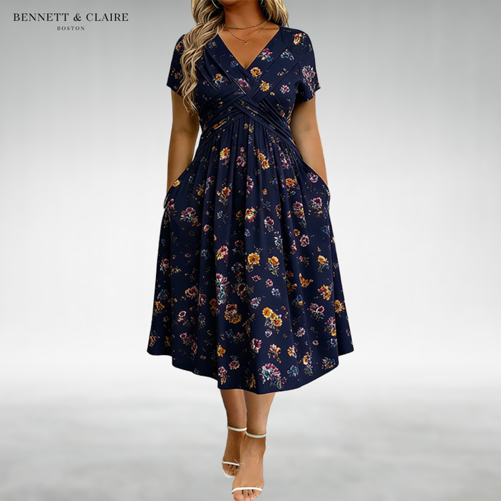 Lily™ Floral Wrap Midi Dress