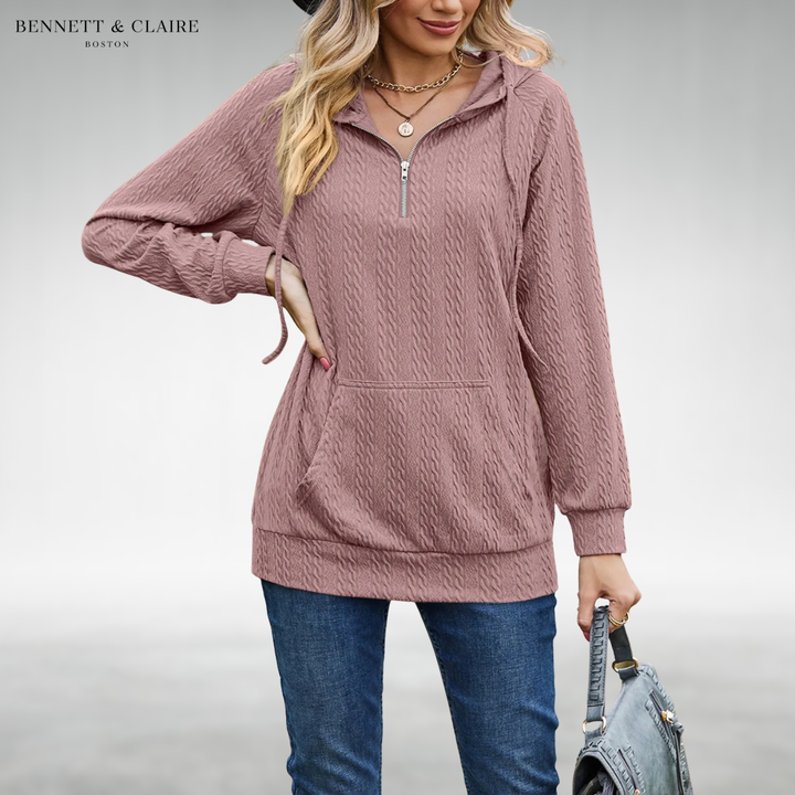 Lenora™ Comfy Half-Zip Hoodie