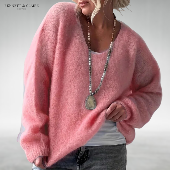 Daria™ Cozy V-Neck Knit Sweater