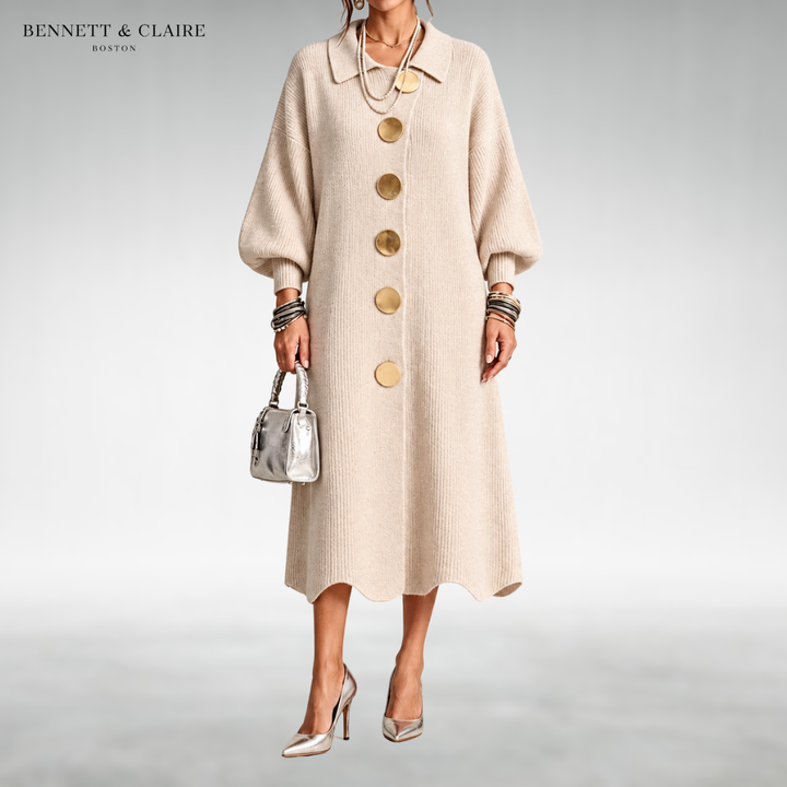 Eleanor Button-Front Maxi Dress