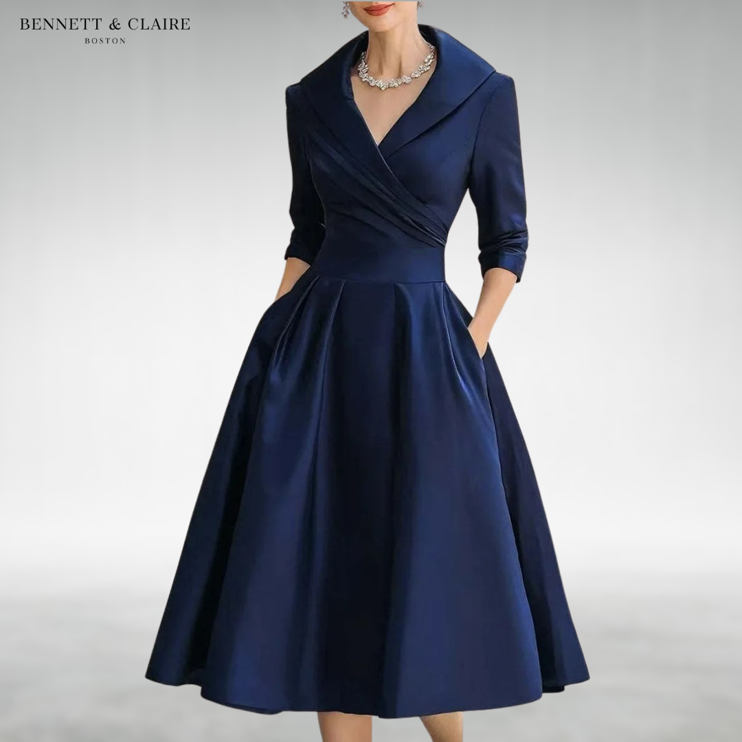 Victoria™ Elegant Midi Dress