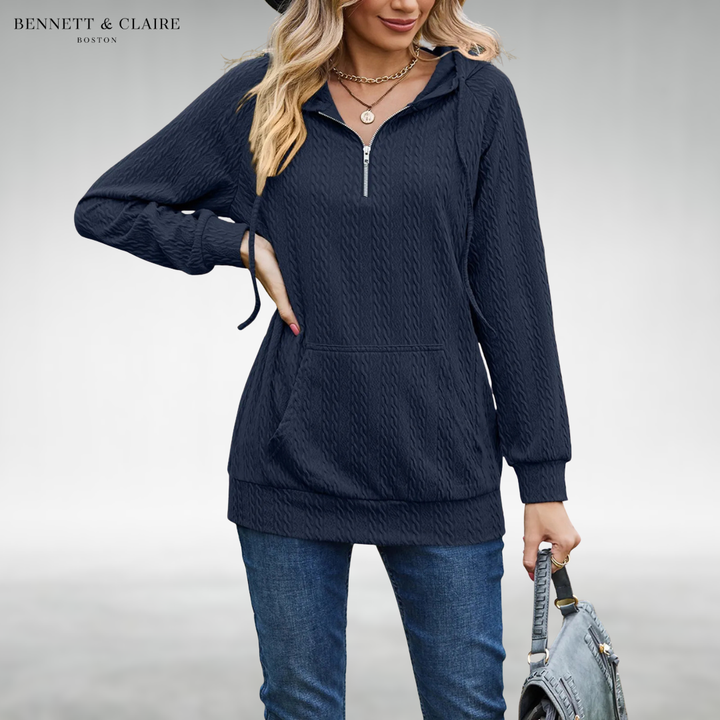 Lenora™ Comfy Half-Zip Hoodie