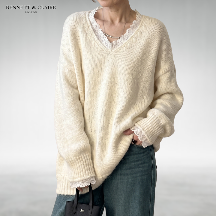 Elera Relaxed V-Neck Sweater
