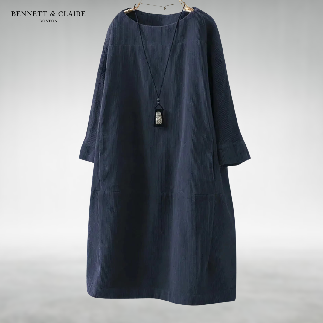 Amy™ Relaxed Corduroy Midi Dress