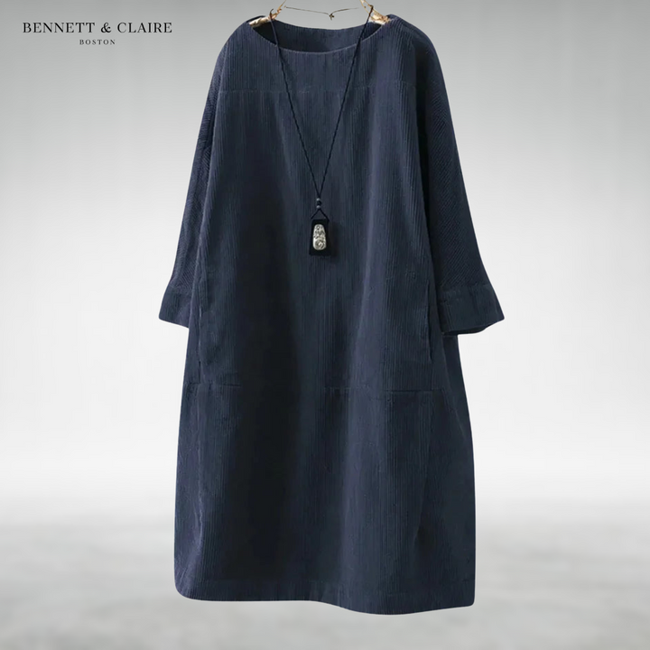 Amy™ Relaxed Corduroy Midi Dress