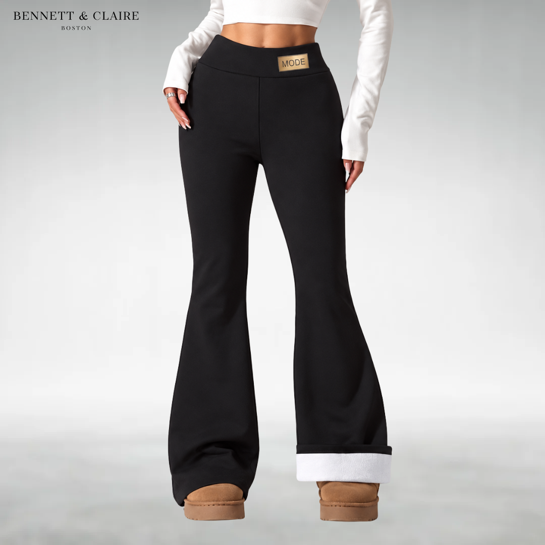 Zara Fleece-Lined Flare Pants