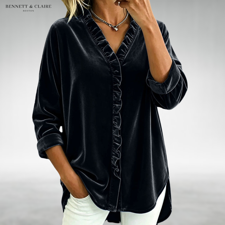 Kenna Elegant Ruffle Blouse