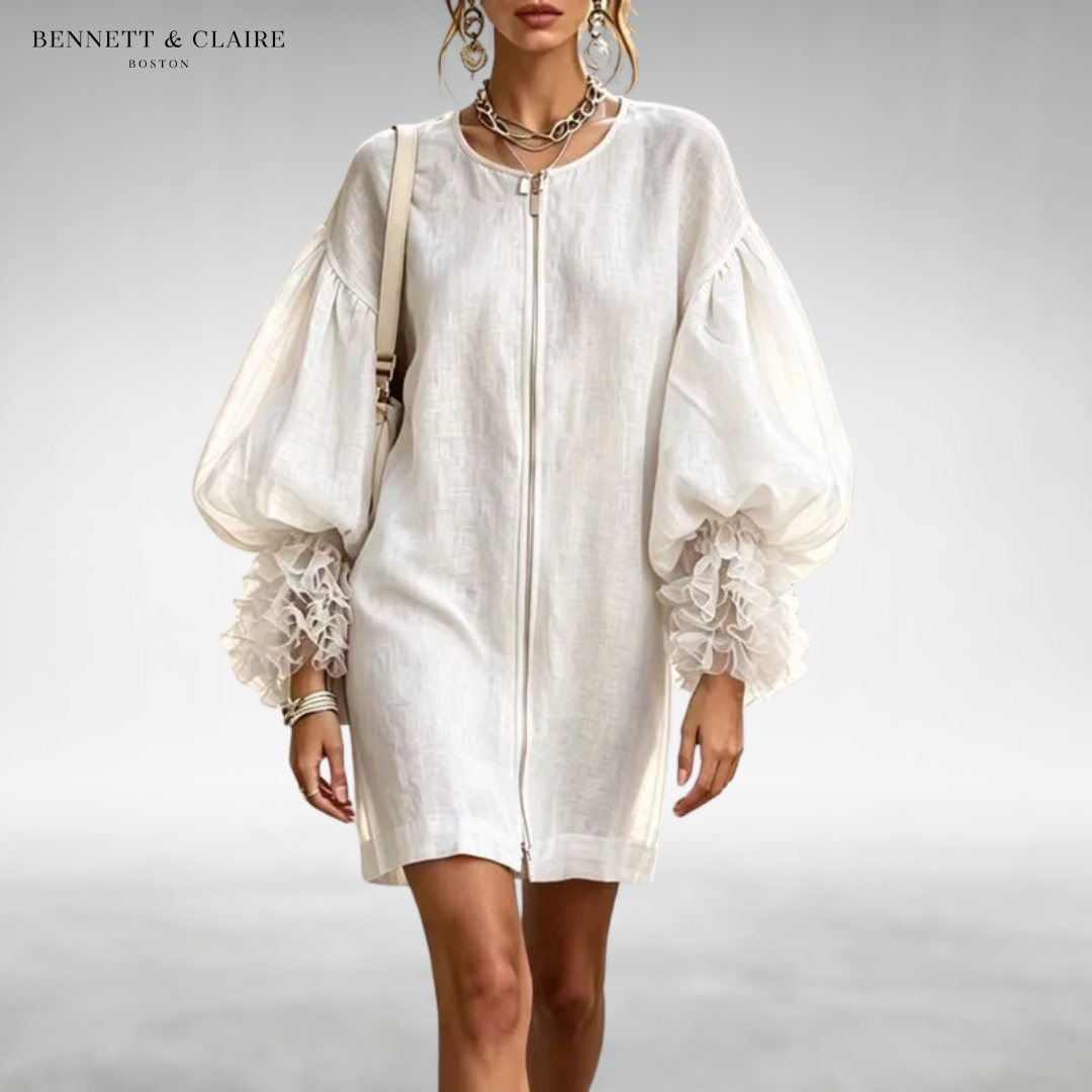 Sarrina Puff Sleeve Short Dress
