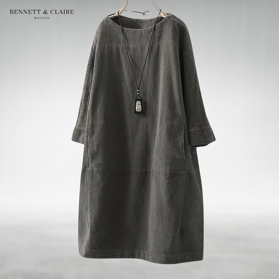 Amy™ Relaxed Corduroy Midi Dress – Bennett & Claire Amy™ Relaxed Corduroy Midi Dress – Bennett & Claire