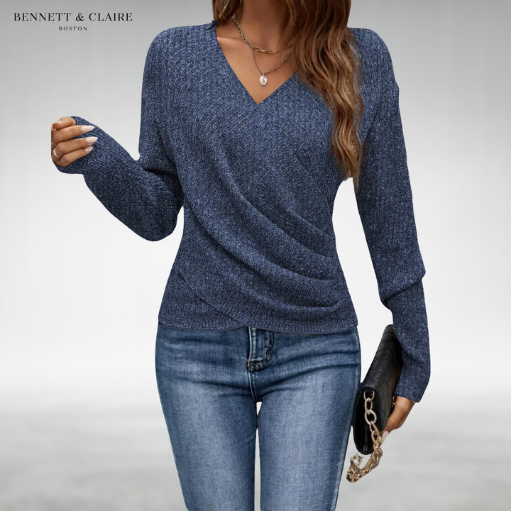 Sierra™ Elegant Crossover Sweater