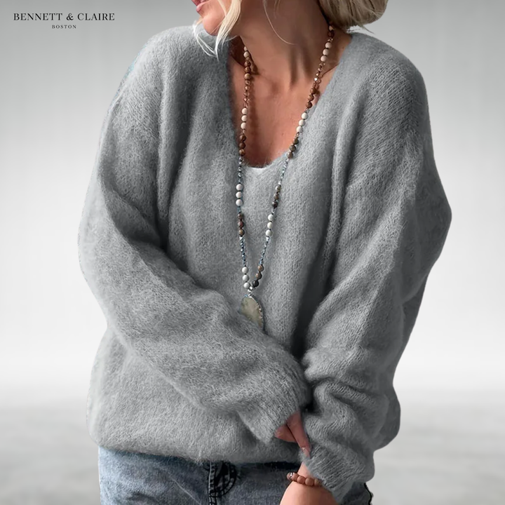 Daria™ Cozy V-Neck Knit Sweater