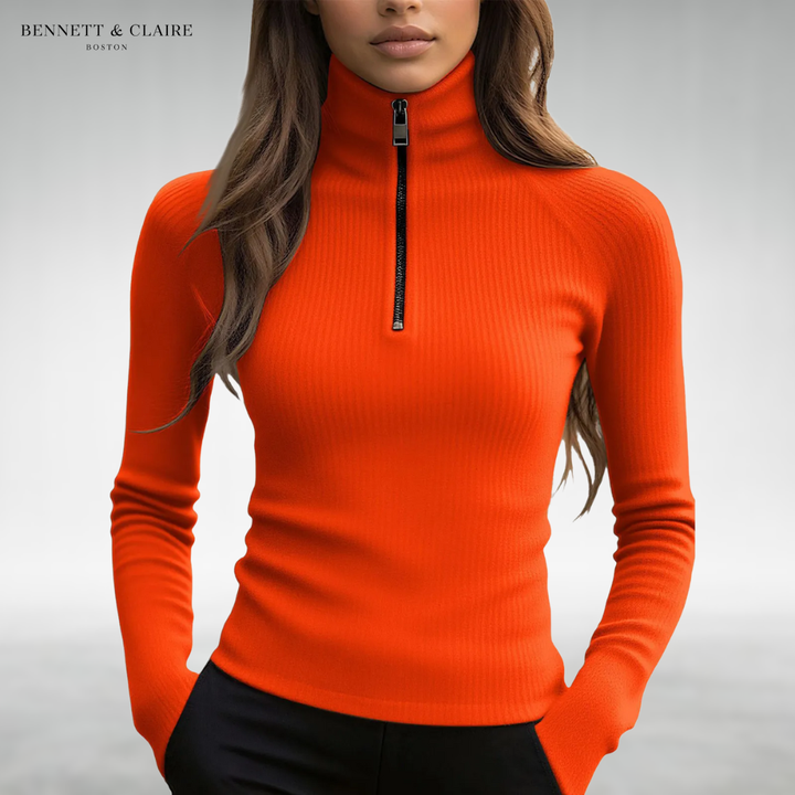 Jessie™ Cozy Zip-Neck Sweater