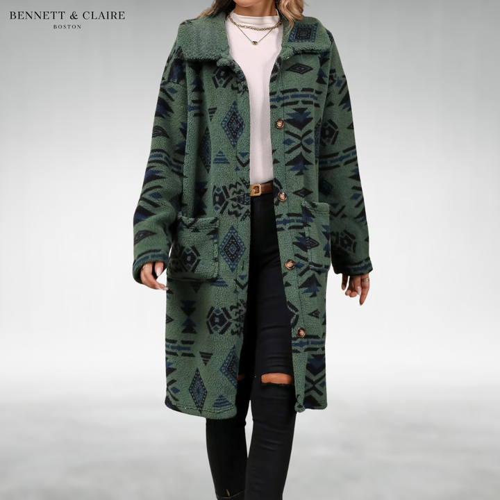 Nikki™ Ethnic Fleece Overcoat