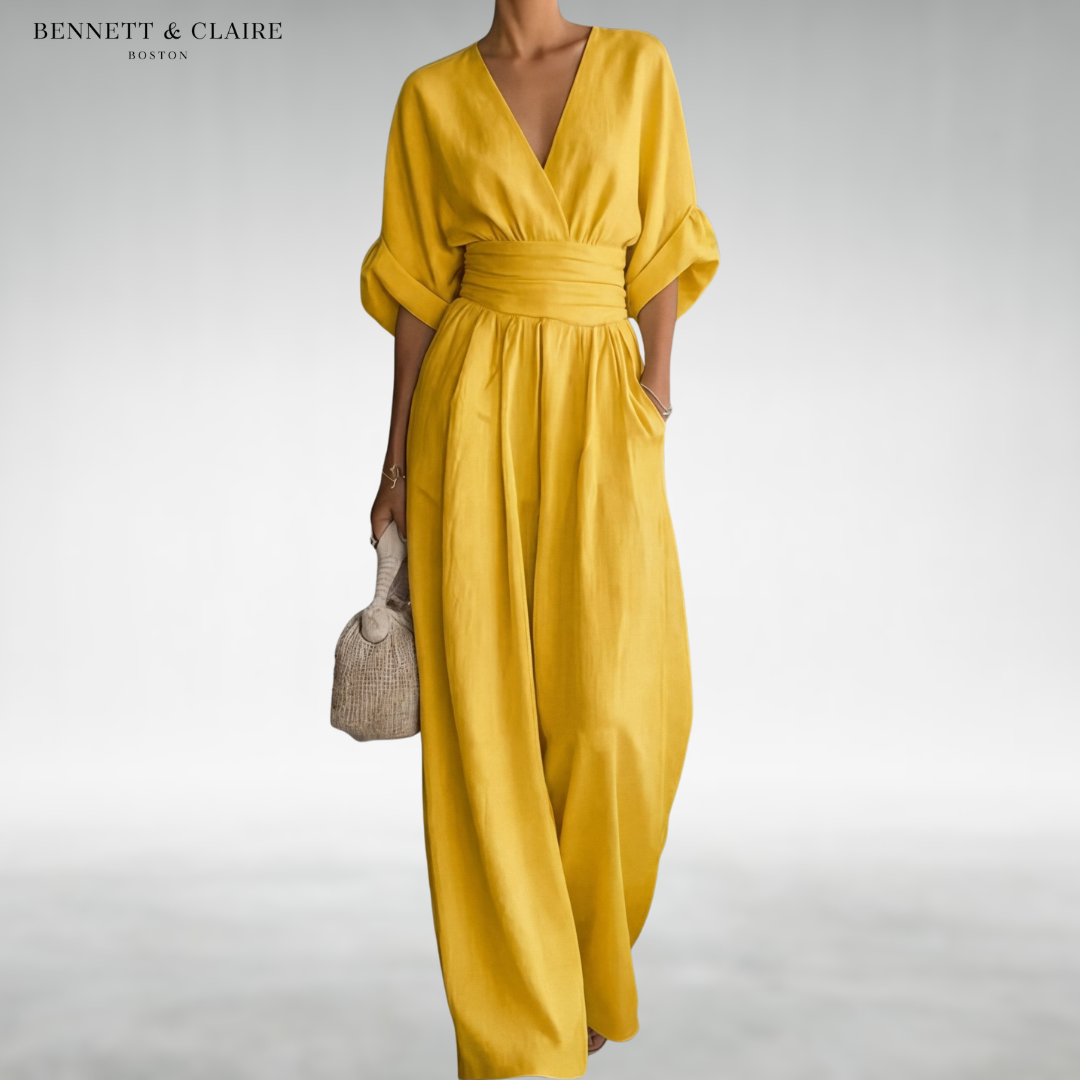 Freda™ Elegant Belted Jumpsuit