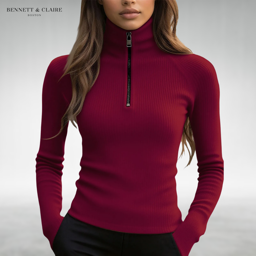 Jessie™ Cozy Zip-Neck Sweater