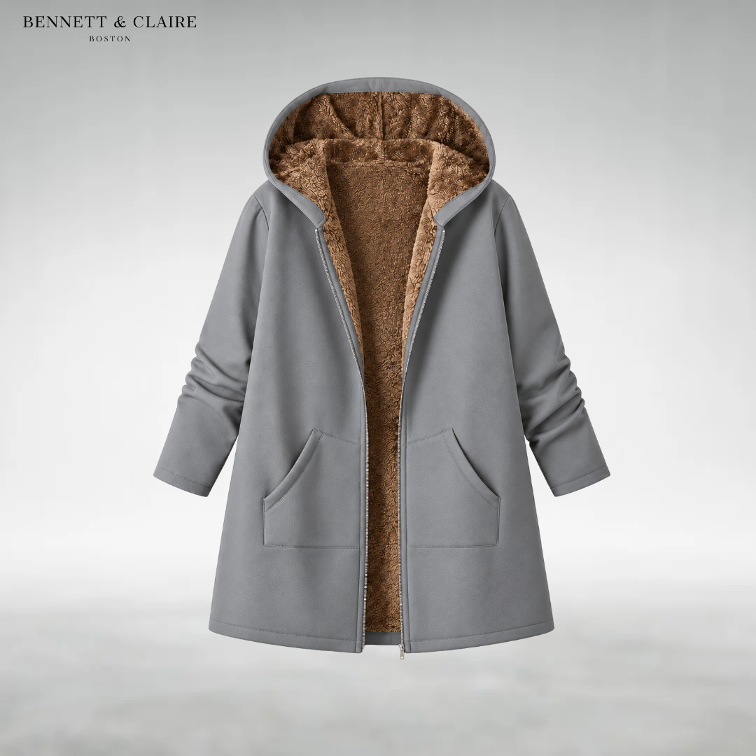 Camille Sherpa-Lined Hooded Coat