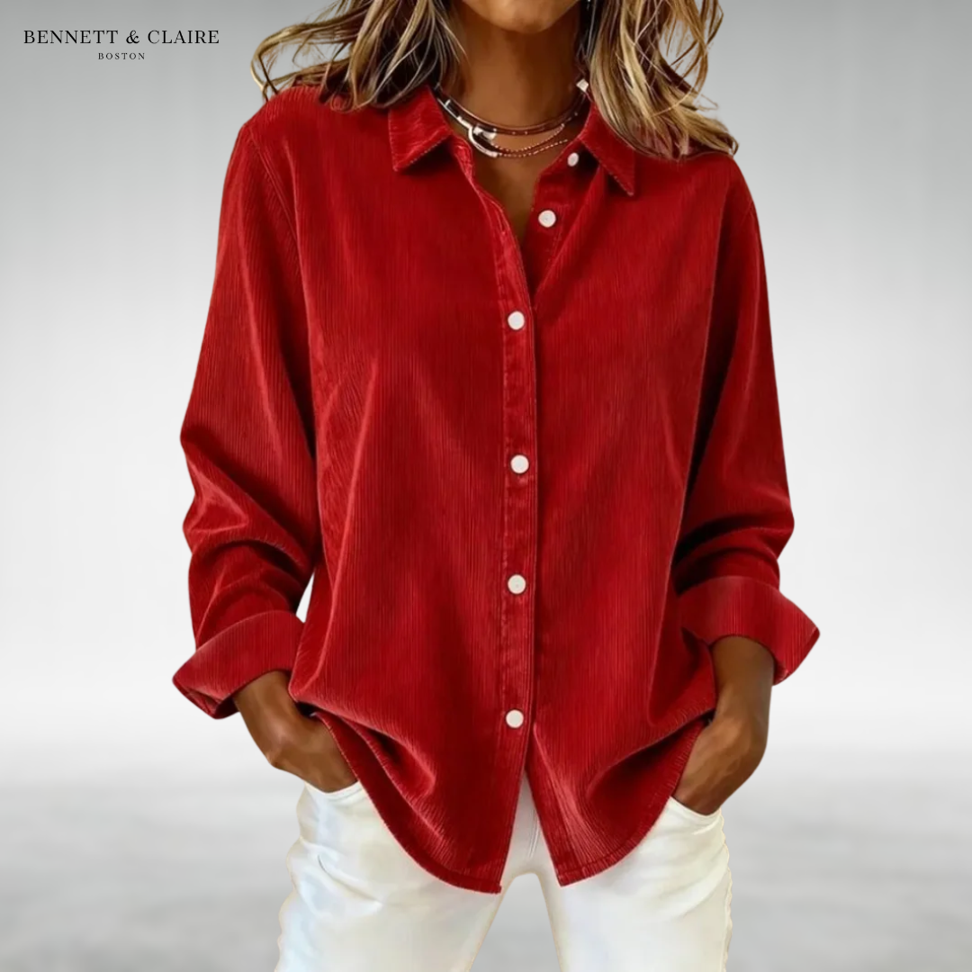 Olivia™ Comfort Button Blouse