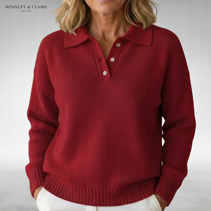 Susan™ Soft Collared Knit Sweater